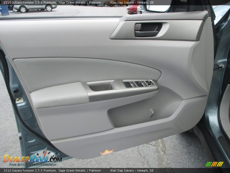 2010 Subaru Forester 2.5 X Premium Sage Green Metallic / Platinum Photo #13