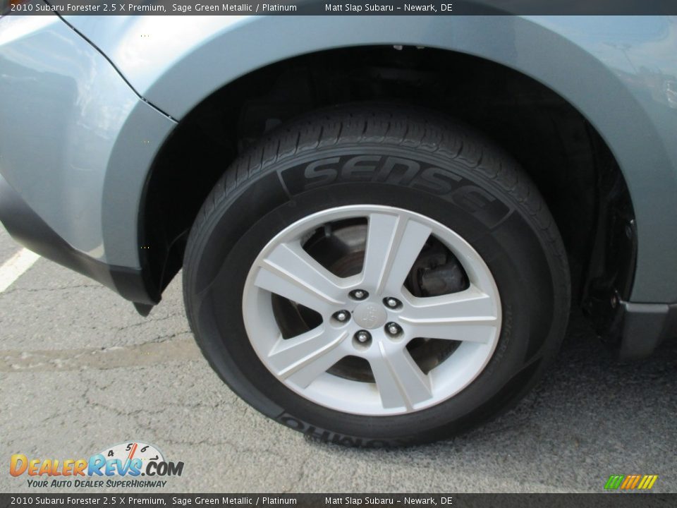 2010 Subaru Forester 2.5 X Premium Sage Green Metallic / Platinum Photo #21