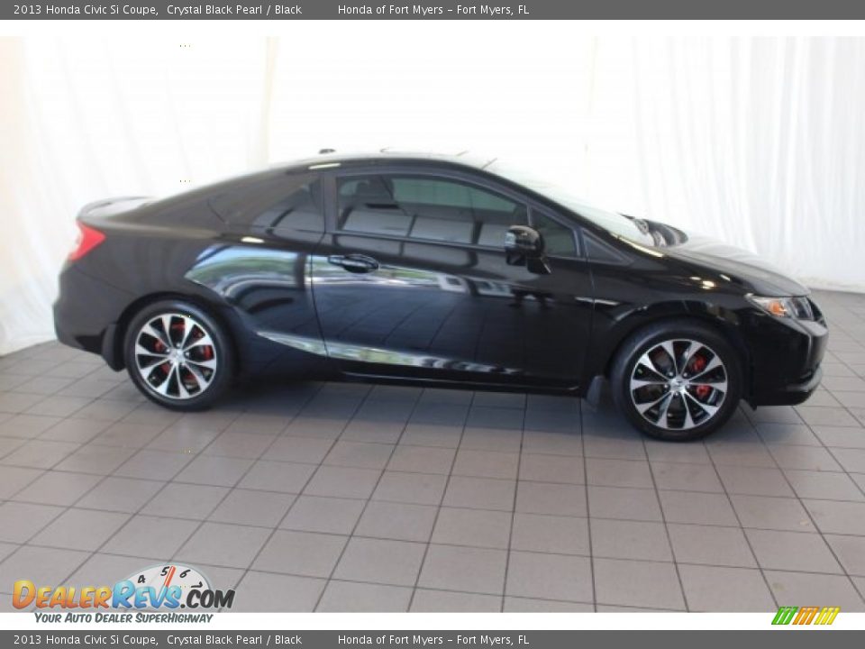 2013 Honda Civic Si Coupe Crystal Black Pearl / Black Photo #3