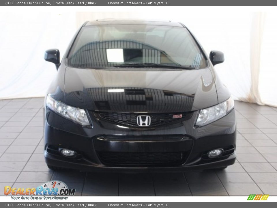 2013 Honda Civic Si Coupe Crystal Black Pearl / Black Photo #4