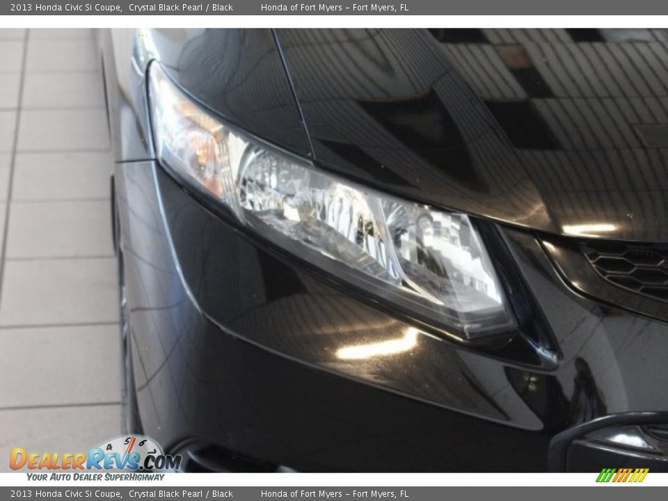 2013 Honda Civic Si Coupe Crystal Black Pearl / Black Photo #6