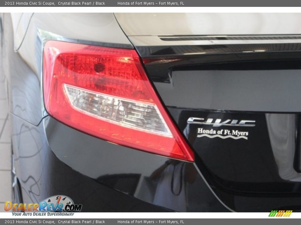 2013 Honda Civic Si Coupe Crystal Black Pearl / Black Photo #9