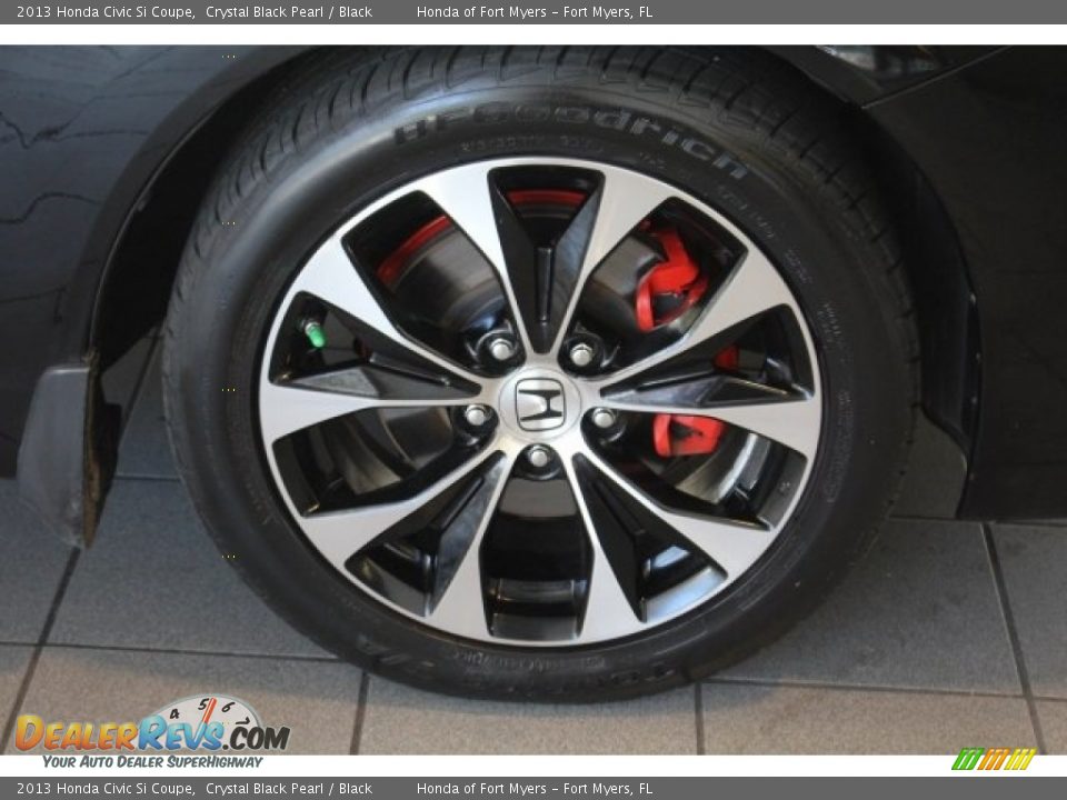 2013 Honda Civic Si Coupe Crystal Black Pearl / Black Photo #10