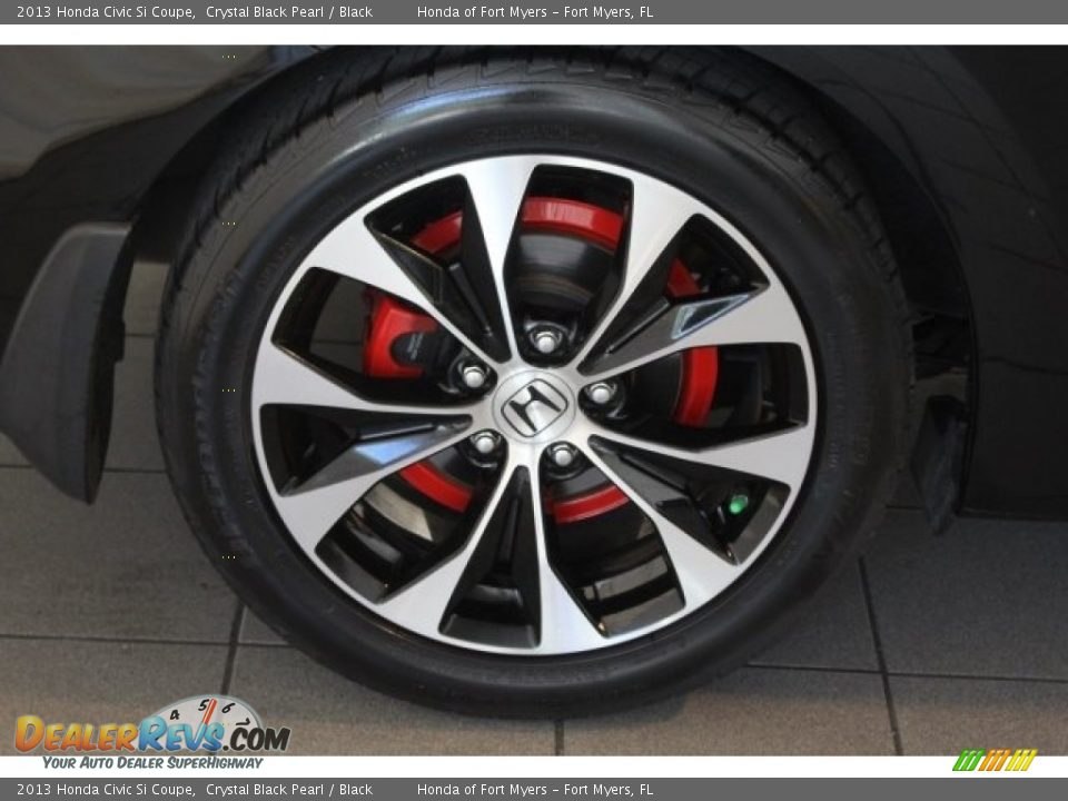 2013 Honda Civic Si Coupe Crystal Black Pearl / Black Photo #11