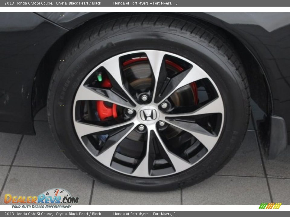 2013 Honda Civic Si Coupe Crystal Black Pearl / Black Photo #12