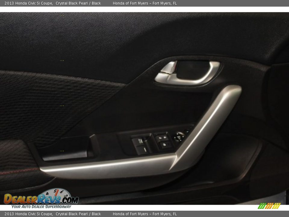 2013 Honda Civic Si Coupe Crystal Black Pearl / Black Photo #14