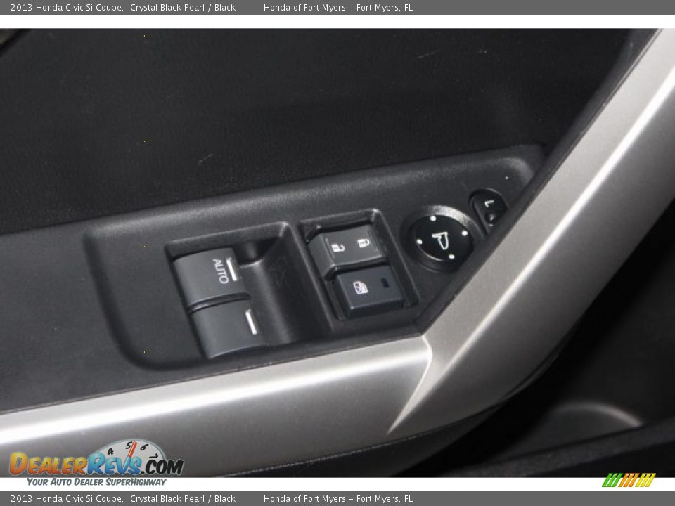 2013 Honda Civic Si Coupe Crystal Black Pearl / Black Photo #15
