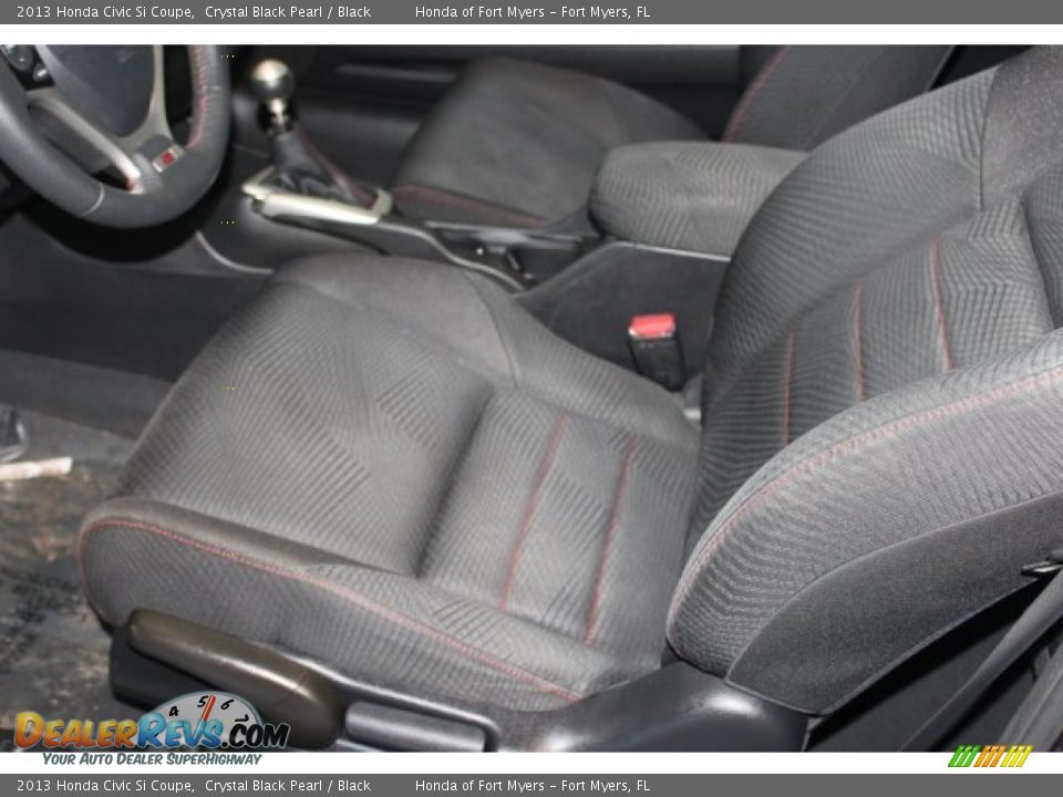 2013 Honda Civic Si Coupe Crystal Black Pearl / Black Photo #16