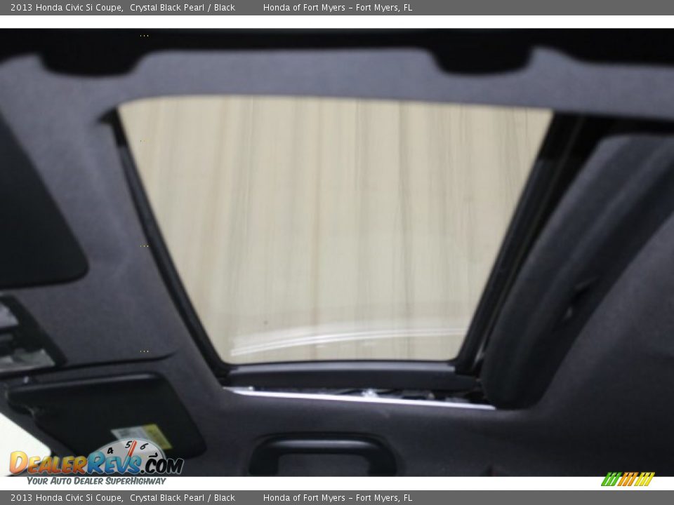2013 Honda Civic Si Coupe Crystal Black Pearl / Black Photo #18