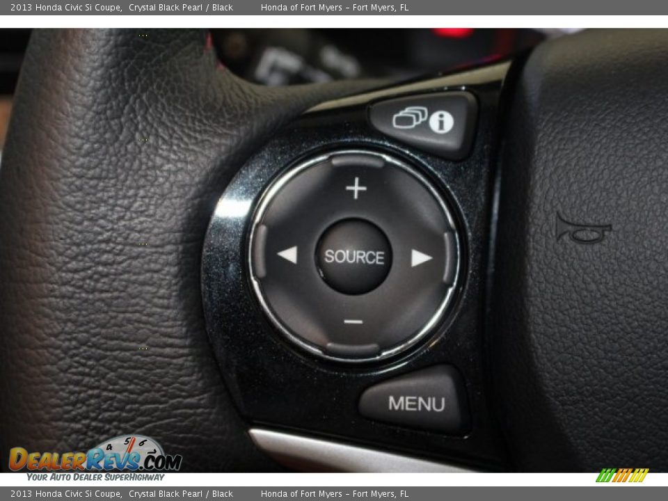 2013 Honda Civic Si Coupe Crystal Black Pearl / Black Photo #21