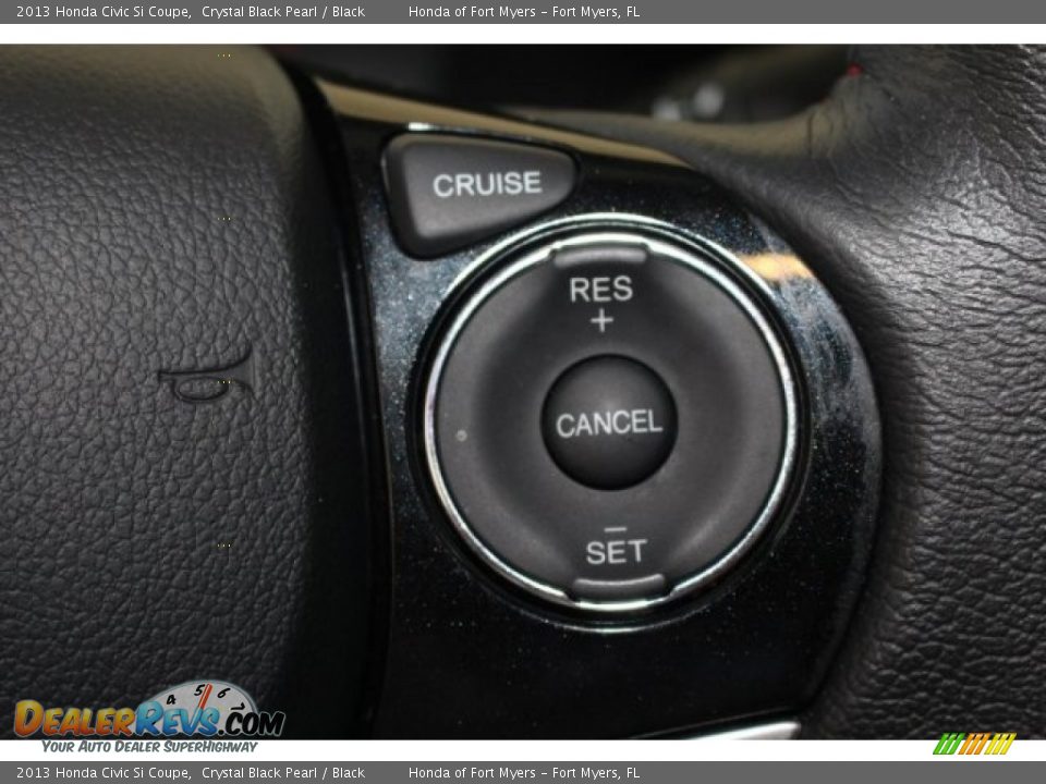 2013 Honda Civic Si Coupe Crystal Black Pearl / Black Photo #22