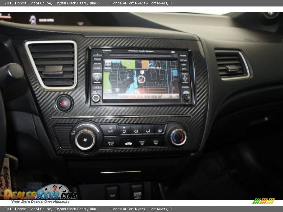 2013 Honda Civic Si Coupe Crystal Black Pearl / Black Photo #23