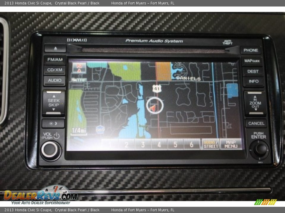 2013 Honda Civic Si Coupe Crystal Black Pearl / Black Photo #25