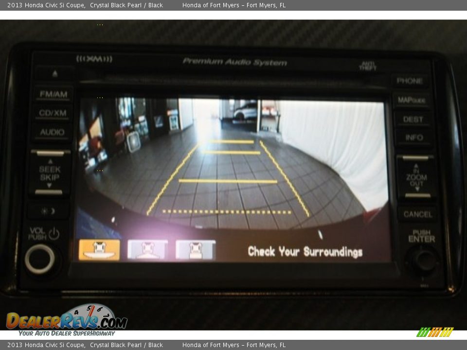 2013 Honda Civic Si Coupe Crystal Black Pearl / Black Photo #26