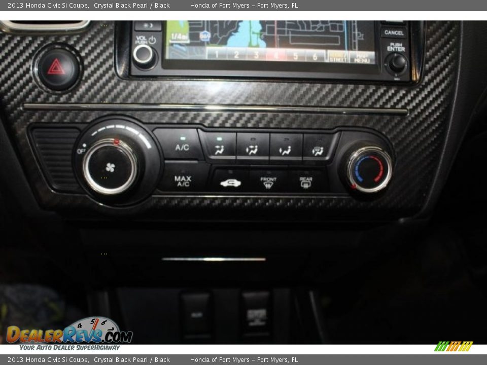 2013 Honda Civic Si Coupe Crystal Black Pearl / Black Photo #28