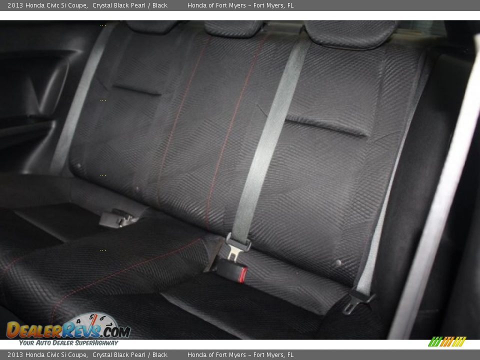 2013 Honda Civic Si Coupe Crystal Black Pearl / Black Photo #32