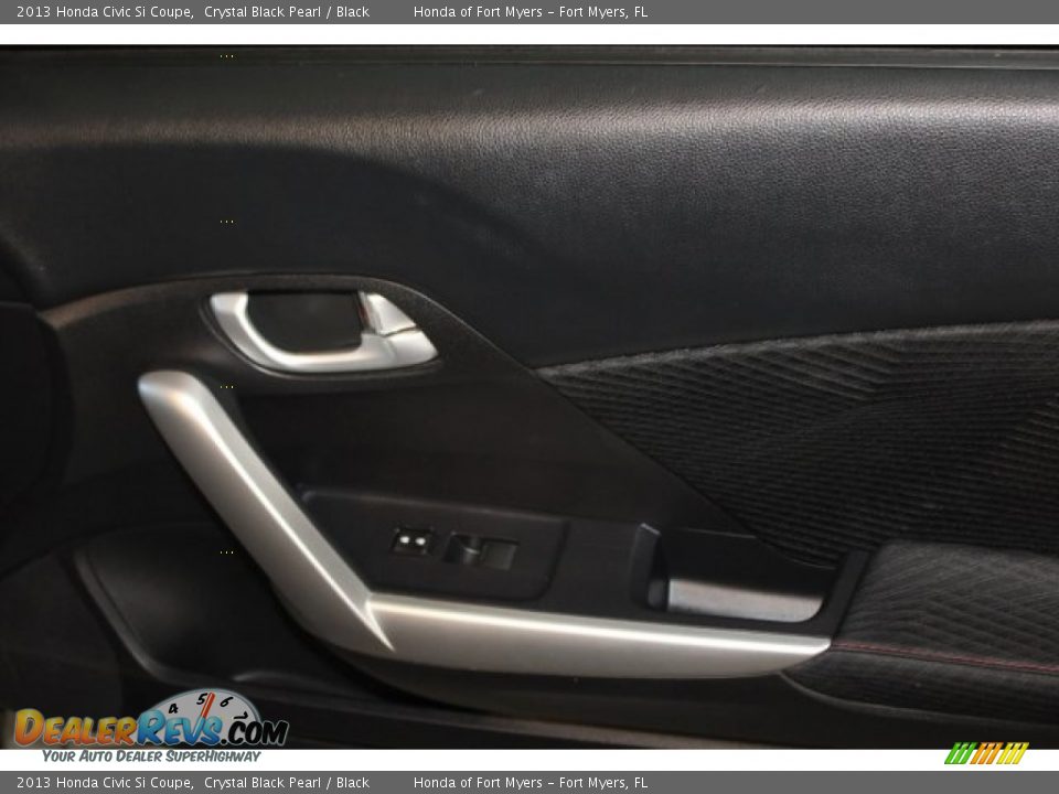2013 Honda Civic Si Coupe Crystal Black Pearl / Black Photo #34