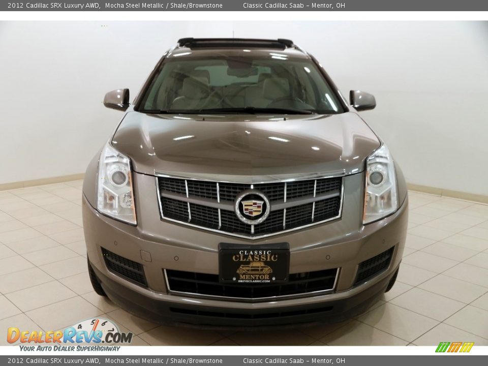 2012 Cadillac SRX Luxury AWD Mocha Steel Metallic / Shale/Brownstone Photo #2