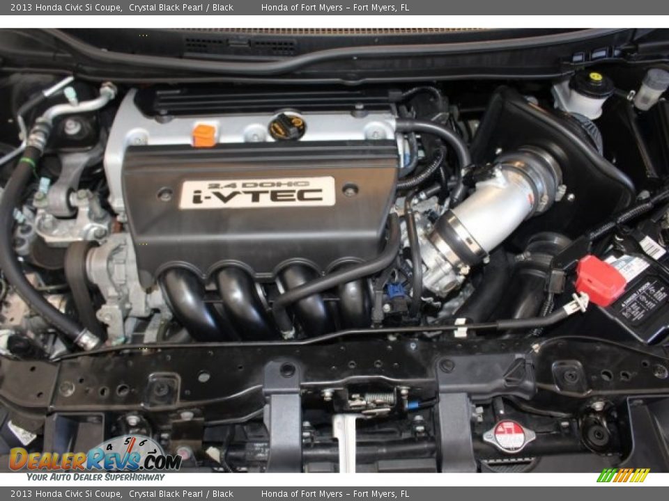 2013 Honda Civic Si Coupe Crystal Black Pearl / Black Photo #36