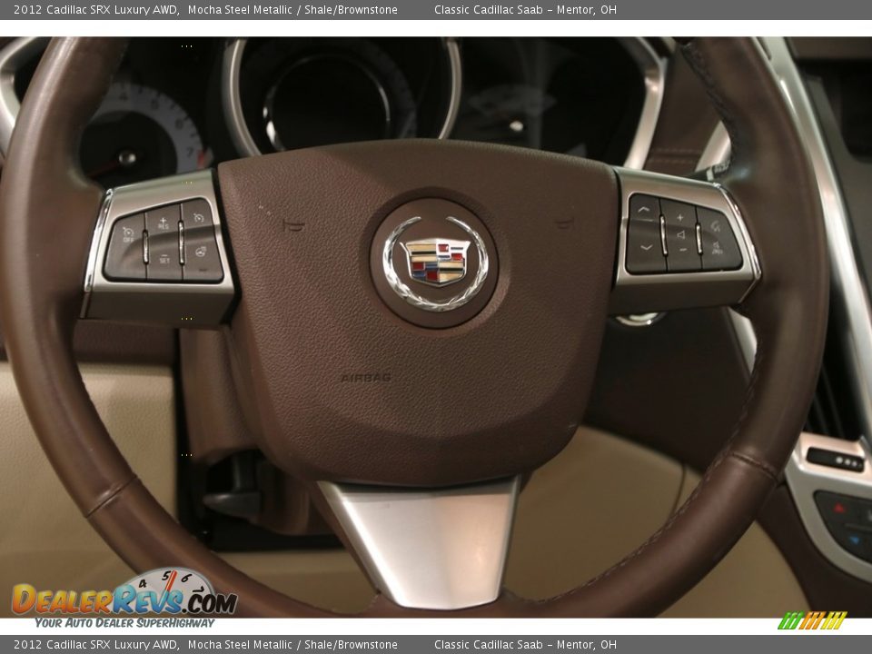 2012 Cadillac SRX Luxury AWD Mocha Steel Metallic / Shale/Brownstone Photo #7