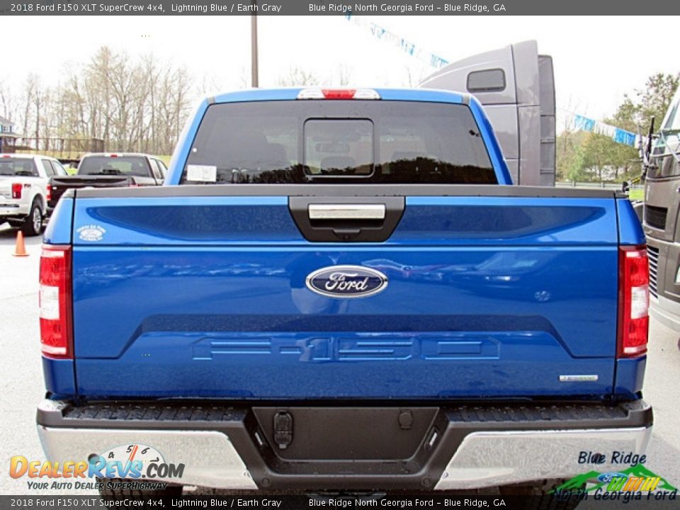 2018 Ford F150 XLT SuperCrew 4x4 Lightning Blue / Earth Gray Photo #4
