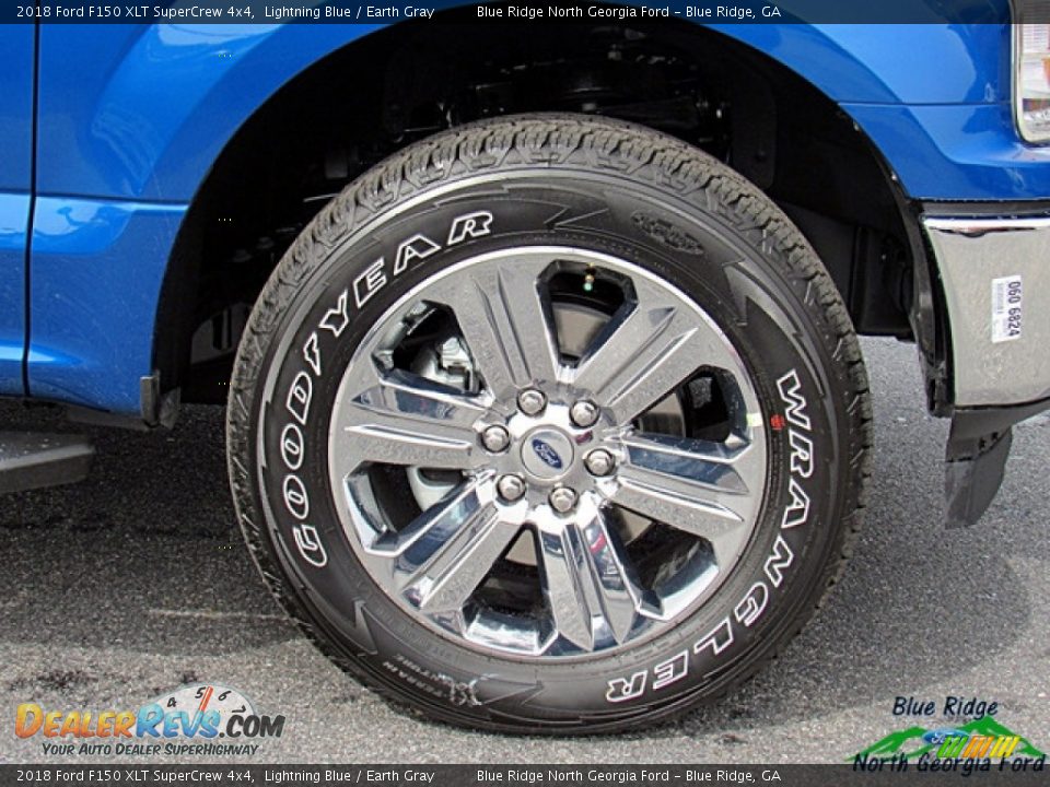 2018 Ford F150 XLT SuperCrew 4x4 Lightning Blue / Earth Gray Photo #8