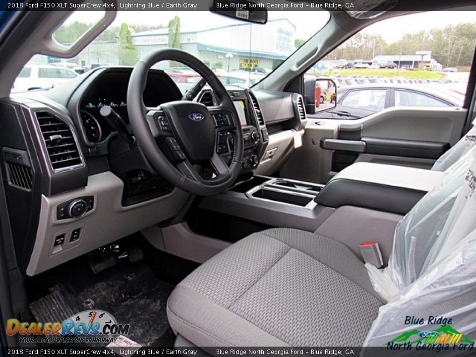 2018 Ford F150 XLT SuperCrew 4x4 Lightning Blue / Earth Gray Photo #10