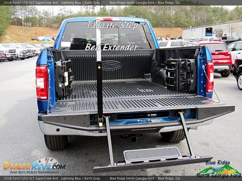 2018 Ford F150 XLT SuperCrew 4x4 Lightning Blue / Earth Gray Photo #13