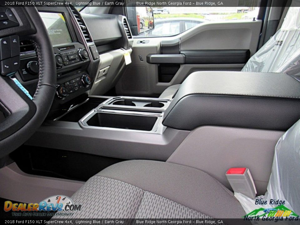 2018 Ford F150 XLT SuperCrew 4x4 Lightning Blue / Earth Gray Photo #21