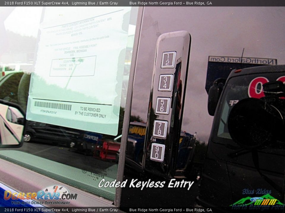 2018 Ford F150 XLT SuperCrew 4x4 Lightning Blue / Earth Gray Photo #22