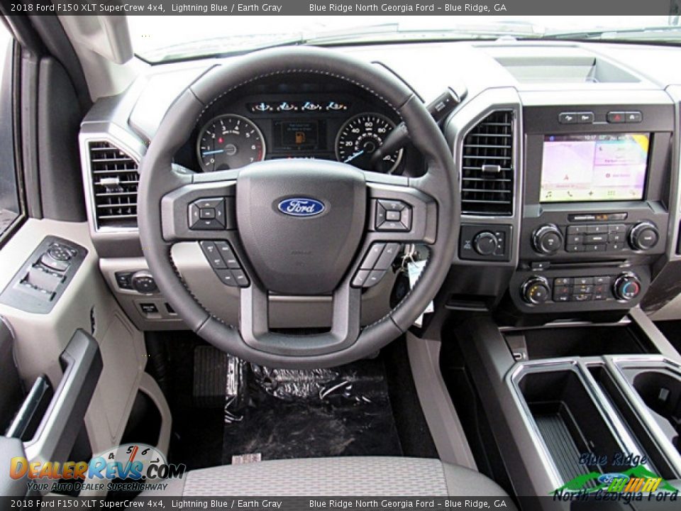 2018 Ford F150 XLT SuperCrew 4x4 Lightning Blue / Earth Gray Photo #23