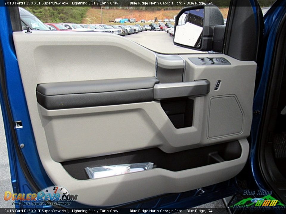 2018 Ford F150 XLT SuperCrew 4x4 Lightning Blue / Earth Gray Photo #27