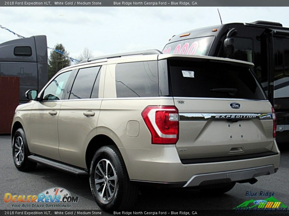 2018 Ford Expedition XLT White Gold / Medium Stone Photo #3