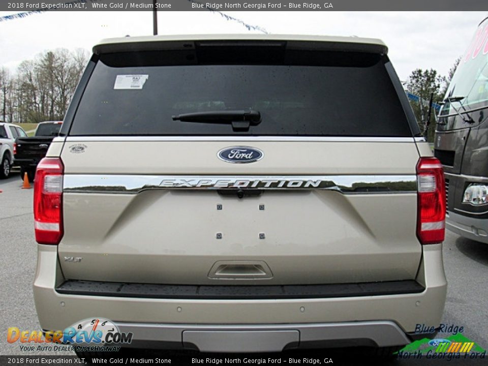 2018 Ford Expedition XLT White Gold / Medium Stone Photo #4