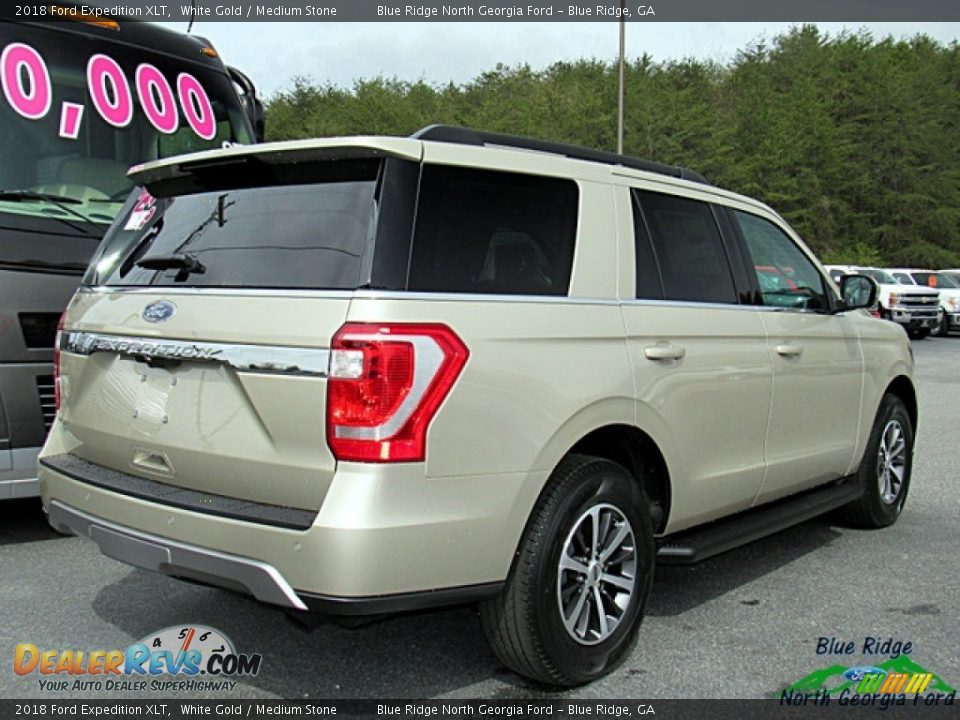 2018 Ford Expedition XLT White Gold / Medium Stone Photo #5