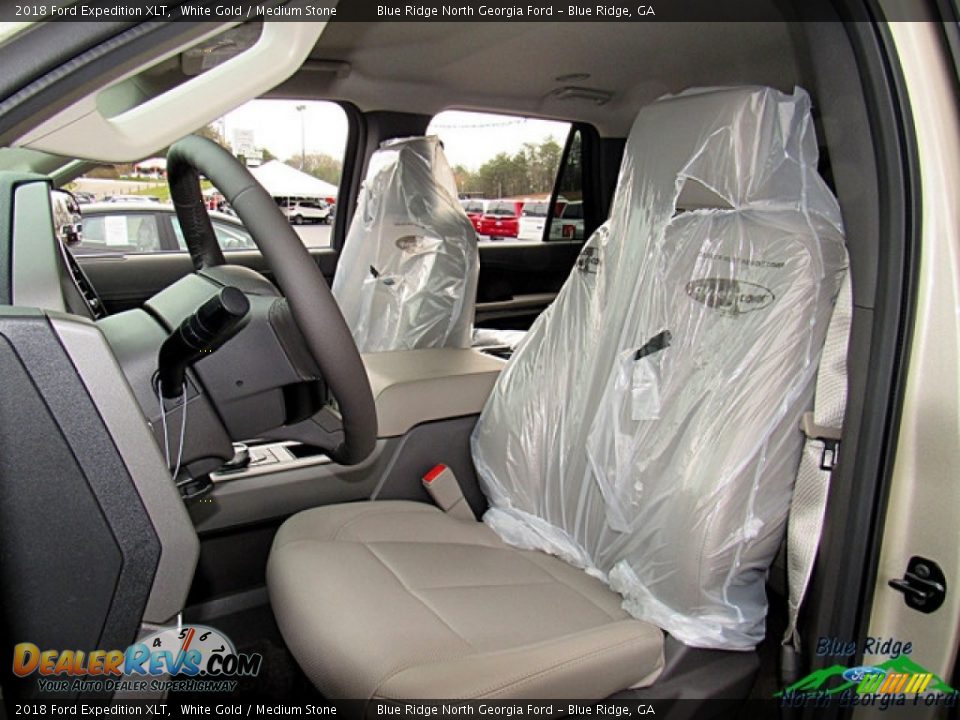 2018 Ford Expedition XLT White Gold / Medium Stone Photo #10