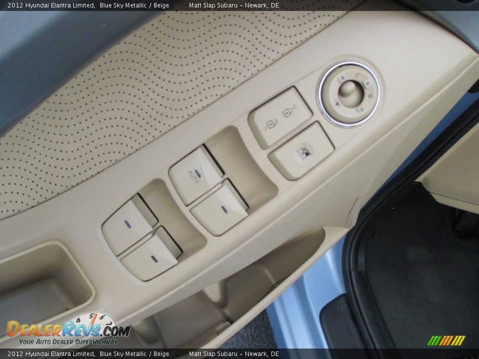 2012 Hyundai Elantra Limited Blue Sky Metallic / Beige Photo #15