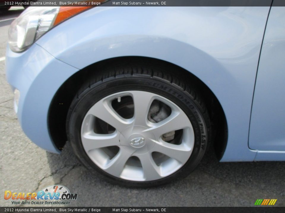 2012 Hyundai Elantra Limited Blue Sky Metallic / Beige Photo #23