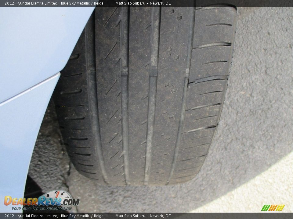 2012 Hyundai Elantra Limited Blue Sky Metallic / Beige Photo #24