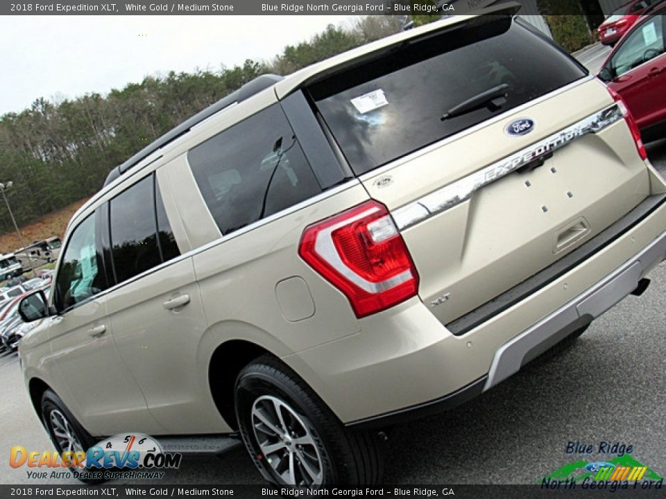 2018 Ford Expedition XLT White Gold / Medium Stone Photo #34