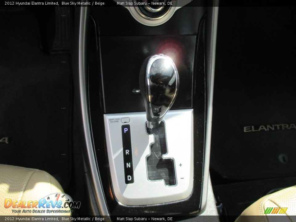 2012 Hyundai Elantra Limited Blue Sky Metallic / Beige Photo #28