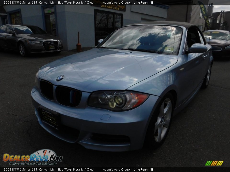 2008 BMW 1 Series 135i Convertible Blue Water Metallic / Grey Photo #1