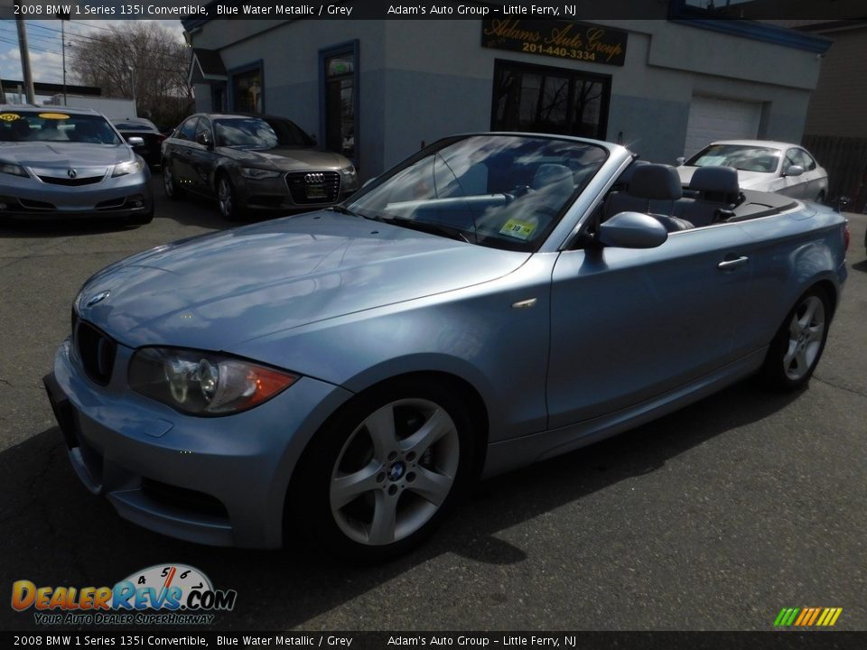 2008 BMW 1 Series 135i Convertible Blue Water Metallic / Grey Photo #13