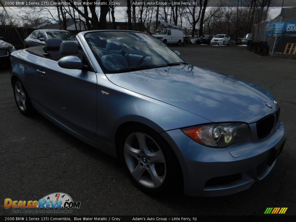 2008 BMW 1 Series 135i Convertible Blue Water Metallic / Grey Photo #19