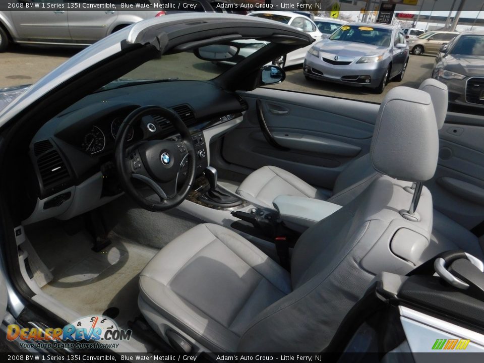 2008 BMW 1 Series 135i Convertible Blue Water Metallic / Grey Photo #20