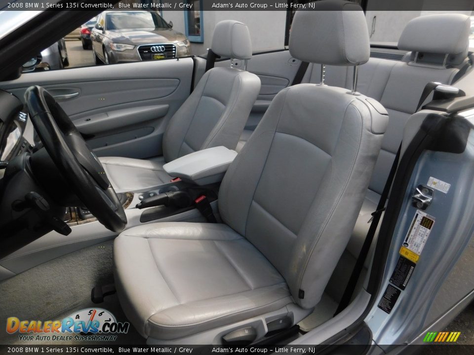 2008 BMW 1 Series 135i Convertible Blue Water Metallic / Grey Photo #22