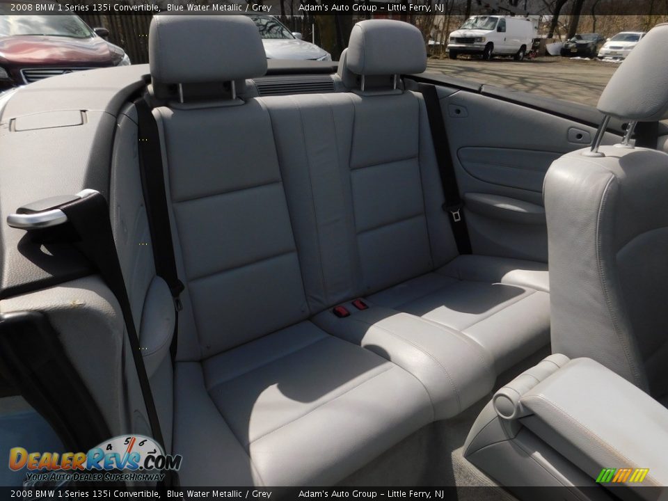 2008 BMW 1 Series 135i Convertible Blue Water Metallic / Grey Photo #26