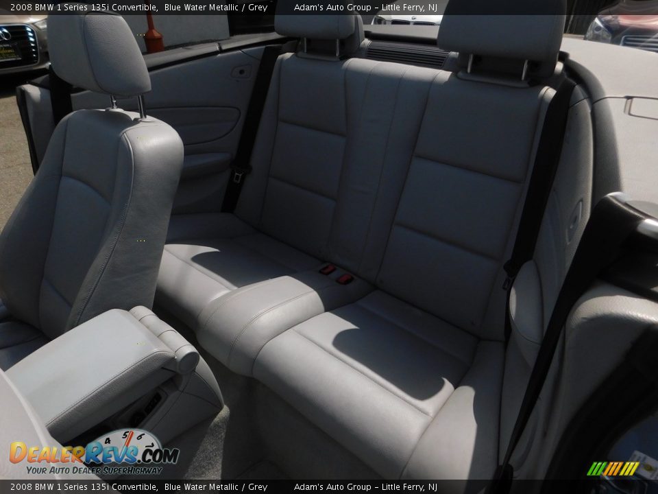 2008 BMW 1 Series 135i Convertible Blue Water Metallic / Grey Photo #27