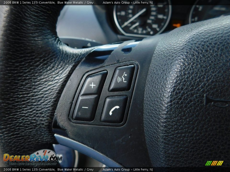 2008 BMW 1 Series 135i Convertible Blue Water Metallic / Grey Photo #30