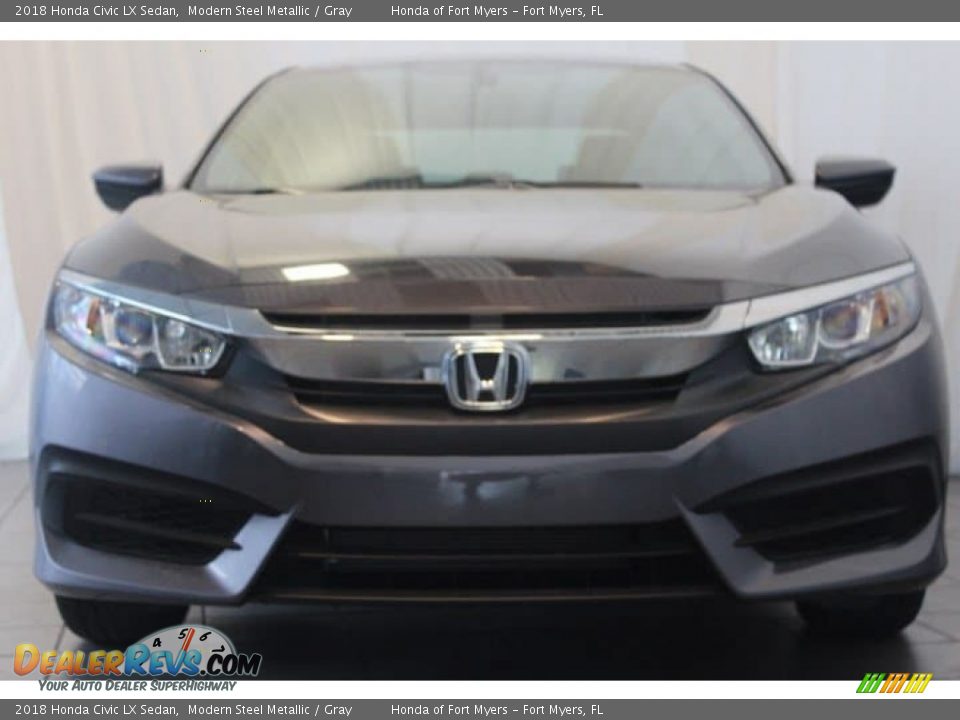 2018 Honda Civic LX Sedan Modern Steel Metallic / Gray Photo #4